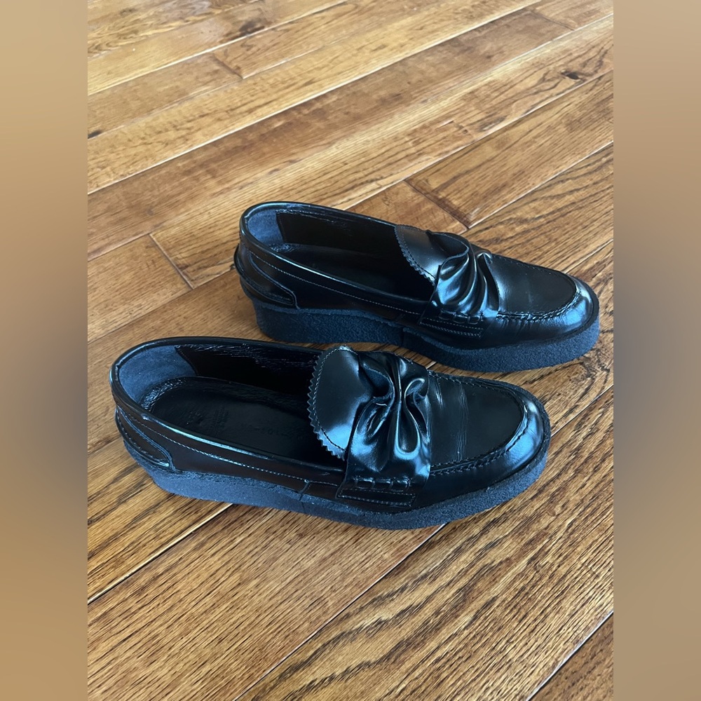 Yohji Yamamoto Loafers Soft Glass Thick Sole Black Size 7 (2 Japanese) - Picture 2 of 15